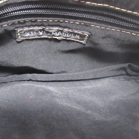Steve Madden Black Small Purse - Front Stitch Design - Picture 6 of 8